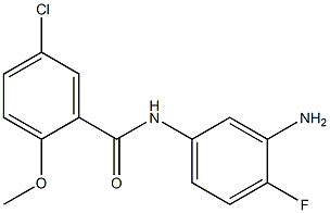 N-(3-amino-4-fluorophenyl)-5-chloro-2-methoxybenzamide Struktur