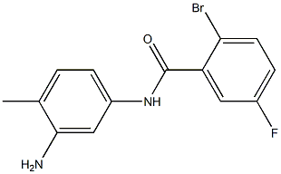 N-(3-amino-4-methylphenyl)-2-bromo-5-fluorobenzamide Struktur