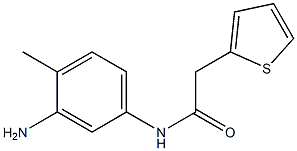 N-(3-amino-4-methylphenyl)-2-thien-2-ylacetamide Struktur