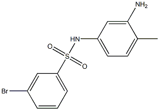 N-(3-amino-4-methylphenyl)-3-bromobenzene-1-sulfonamide Struktur