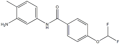 N-(3-amino-4-methylphenyl)-4-(difluoromethoxy)benzamide Struktur