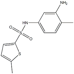 N-(3-amino-4-methylphenyl)-5-methylthiophene-2-sulfonamide Struktur