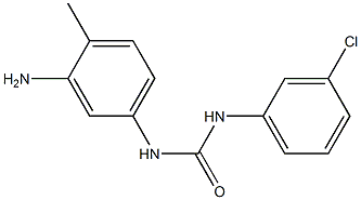 N-(3-amino-4-methylphenyl)-N'-(3-chlorophenyl)urea Struktur