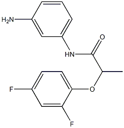 N-(3-aminophenyl)-2-(2,4-difluorophenoxy)propanamide Struktur