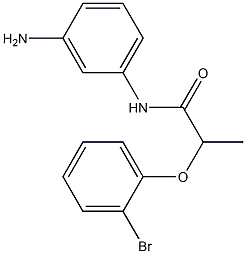 N-(3-aminophenyl)-2-(2-bromophenoxy)propanamide Struktur