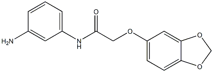 N-(3-aminophenyl)-2-(2H-1,3-benzodioxol-5-yloxy)acetamide Struktur