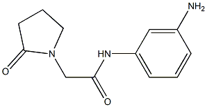 N-(3-aminophenyl)-2-(2-oxopyrrolidin-1-yl)acetamide Struktur