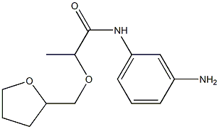 N-(3-aminophenyl)-2-(oxolan-2-ylmethoxy)propanamide Struktur