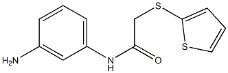 N-(3-aminophenyl)-2-(thiophen-2-ylsulfanyl)acetamide Struktur