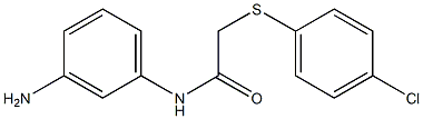 N-(3-aminophenyl)-2-[(4-chlorophenyl)sulfanyl]acetamide Struktur