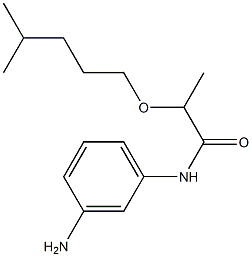 N-(3-aminophenyl)-2-[(4-methylpentyl)oxy]propanamide Struktur