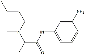 N-(3-aminophenyl)-2-[butyl(methyl)amino]propanamide Struktur