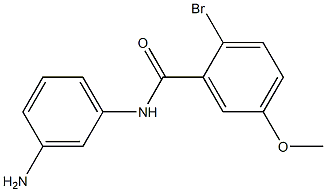 N-(3-aminophenyl)-2-bromo-5-methoxybenzamide Struktur