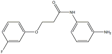 N-(3-aminophenyl)-3-(3-fluorophenoxy)propanamide Struktur