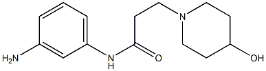 N-(3-aminophenyl)-3-(4-hydroxypiperidin-1-yl)propanamide Struktur