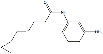 N-(3-aminophenyl)-3-(cyclopropylmethoxy)propanamide Struktur