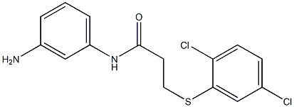 N-(3-aminophenyl)-3-[(2,5-dichlorophenyl)sulfanyl]propanamide Struktur