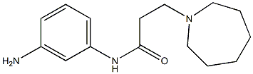 N-(3-aminophenyl)-3-azepan-1-ylpropanamide Struktur