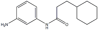 N-(3-aminophenyl)-3-cyclohexylpropanamide Struktur