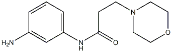 N-(3-aminophenyl)-3-morpholin-4-ylpropanamide Struktur