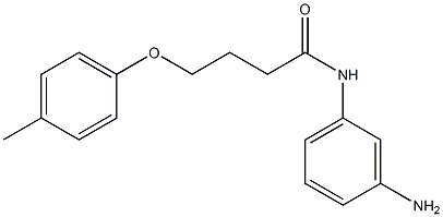 N-(3-aminophenyl)-4-(4-methylphenoxy)butanamide Struktur