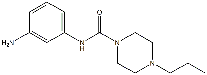 N-(3-aminophenyl)-4-propylpiperazine-1-carboxamide Struktur