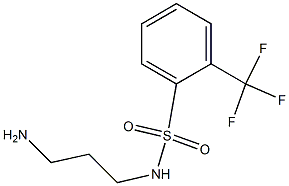 N-(3-aminopropyl)-2-(trifluoromethyl)benzene-1-sulfonamide Struktur