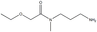 N-(3-aminopropyl)-2-ethoxy-N-methylacetamide Struktur