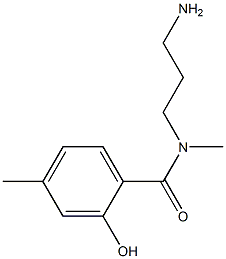 N-(3-aminopropyl)-2-hydroxy-N,4-dimethylbenzamide Struktur