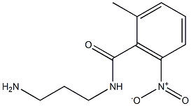 N-(3-aminopropyl)-2-methyl-6-nitrobenzamide Struktur