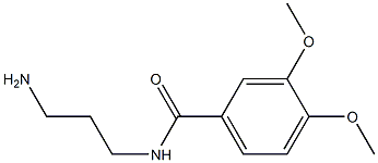 N-(3-aminopropyl)-3,4-dimethoxybenzamide Struktur