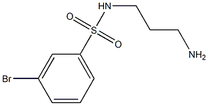 N-(3-aminopropyl)-3-bromobenzene-1-sulfonamide Struktur