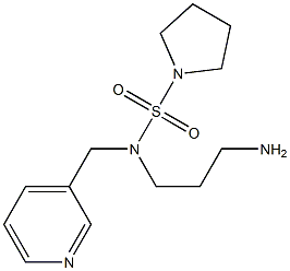 N-(3-aminopropyl)-N-(pyridin-3-ylmethyl)pyrrolidine-1-sulfonamide Struktur