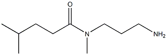 N-(3-aminopropyl)-N,4-dimethylpentanamide Struktur