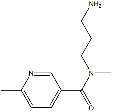 N-(3-aminopropyl)-N,6-dimethylpyridine-3-carboxamide Struktur