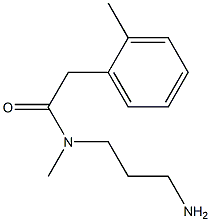 N-(3-aminopropyl)-N-methyl-2-(2-methylphenyl)acetamide Struktur