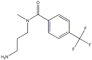 N-(3-aminopropyl)-N-methyl-4-(trifluoromethyl)benzamide Struktur