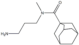 N-(3-aminopropyl)-N-methyladamantane-1-carboxamide Struktur