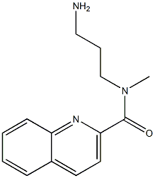 N-(3-aminopropyl)-N-methylquinoline-2-carboxamide Struktur