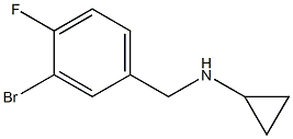 N-(3-bromo-4-fluorobenzyl)-N-cyclopropylamine Struktur