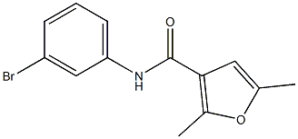 N-(3-bromophenyl)-2,5-dimethyl-3-furamide Struktur