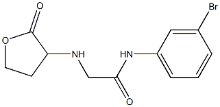 N-(3-bromophenyl)-2-[(2-oxooxolan-3-yl)amino]acetamide Struktur