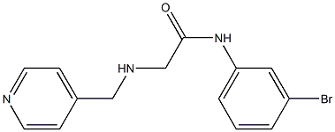 N-(3-bromophenyl)-2-[(pyridin-4-ylmethyl)amino]acetamide Struktur