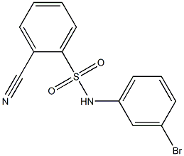 N-(3-bromophenyl)-2-cyanobenzenesulfonamide Struktur