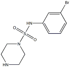 N-(3-bromophenyl)piperazine-1-sulfonamide Struktur