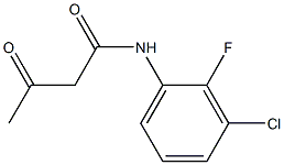 N-(3-chloro-2-fluorophenyl)-3-oxobutanamide Struktur