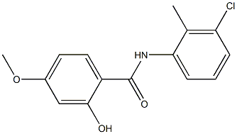 N-(3-chloro-2-methylphenyl)-2-hydroxy-4-methoxybenzamide Struktur