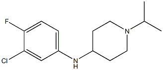 N-(3-chloro-4-fluorophenyl)-1-(propan-2-yl)piperidin-4-amine Struktur