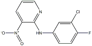 N-(3-chloro-4-fluorophenyl)-3-nitropyridin-2-amine Struktur