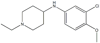 N-(3-chloro-4-methoxyphenyl)-1-ethylpiperidin-4-amine Struktur